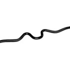 Barbell Standard 1-inch Threaded Solid Super Curl Bar  Black