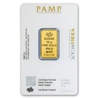 10 Gram Gold Pamp Lady Fortuna Veriscan    Bar W  Assay