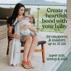 Luxury Ring Sling Baby Carrier  Soft Linen Baby Sling  Baby Wrap  Wear Your Litt