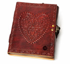 Handmade Leather Journal Notebook 8x6 With Lock Lined Pages Vintage Diary