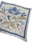Vintage Floral Applique Quilted Throw Pillow Case Sham Cottagecore Handmade