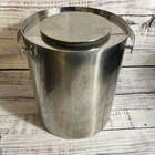 Vtg  Arne Jacobsen Stelton Denmark Cylinda-line Stainless Ice Bucket W lid 8 25 