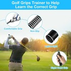 2pcs Standard Teaching Aid Right-hand Golf Swing Training Grip Warm Up Trainer