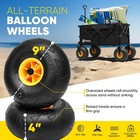 Sekey Beach Wagon     440lb Capacity  Sand-proof Wheels  Foldable 