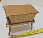 Vintage Artisan Wooden Miniature Doll House Carl Sachs Colonial Dough Box 