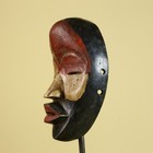 African Wooden Mask Wall Hanging Tribal Art Hand Carved Home Decor-g6407