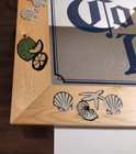 Vintage Corona Light Beer Framed Mirror Sign Bar Mancave30 5x24 5