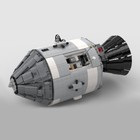 Apollo Spacecraft With Lunar Module Building Toys Set 7121 Pieces Moc Build