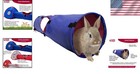 Blue red Small Animal Play Tunnel Rabbit Guinea Pig Large Durable Polyester