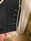 Vintage Roper Shirt Mens Medium Black White Button Snap Aztec Western Rodeo