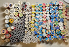 Sewing Thread Spools - Mixed Colors - Some Vintage Various Brands - Lot Of 190