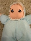 Dakin Precious Moments Terry Cloth Doll Blue Baby Boy Avon 1995 Plush Terrycloth