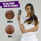 Detangling Hair Brush - Anti Static Tangle Taming Brush With Soft Bristles -    