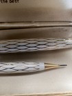 Vintage Lady Sheaffer X Skripsert Ivory Gold Tulle Fountain Pen Pencil Set Bo