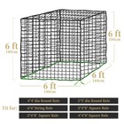 Bloomoak Large Round Bale Hay Net For Horses  6   6 Feet Whole Square Bale Slow