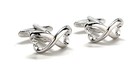 Infinity Hearts Cufflinks Wedding Eternity Silver Cuff Links Groomsmen Cufflinks
