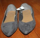 New Nwt Gap Shoes Womens Grey Glitter Sparkle Heel Pointy Pointed Toe Flats  e1