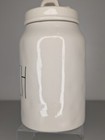 Rae Dunn Ceramic White Ivory Fetch Canister Cookie Treat Jar Artisan Collection