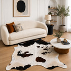 Natural Hair-on Cowhide Rug Black White Brown Genuine Leather Cow Skin Hide
