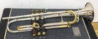 Vintage King Tempo Bb Trumpet Hn White Cleveland Ohio Case Mutes Lyre As-is