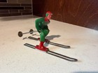 6 Vtg Barclay Manoil Lead Figures Skaters Skier Sleigh Horse Driver Winter Xmas