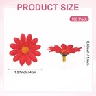 Artificial Flower Heads  2 Inch  Red  100 Pcs - Sunflower Silk Flowers