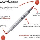 R000-r85 Rv00-rv95 V000-v95   Copic Ciao Marker - U s  Authorized Retailer