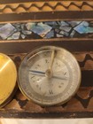 Antique Brass Glass Locking Compass