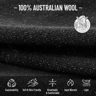 Wool Slouchy Beanie For Women soft Warm Beanies Hats- Lightweight Sparkle Black