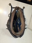Antique   Vintage Leather Horse Collar Mirror    Rustic Farmhouse Equestrian Decor