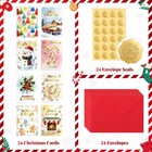 24 Pack Christmas Money Cards With Envelopes For Cash Checks Gift Cards