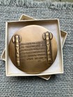 Abraham Lincoln Commemorative Bronze Medal By Medallic Arts Co   In Original Box