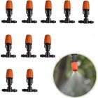Automatic Watering Mini Drip Irrigation Nozzles Pack Of 10 Adjustable Emitters