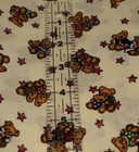 15  X 45  Teddy Time Fabri-quilt Cotton Fabric Bears Stars Red Blue Cream