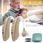 1 Pair Of Digital Hearing Aid Severe Loss Rechargeable Invisible Bte Ear Aids