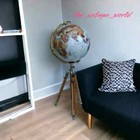 18  Big World Globe Modern Map Atlas With Wooden Tripod Stand Globe  Christmas