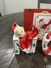 Vtg Christmas Pixie Elf Noel Letters Set Wales Japan Rare Damaged