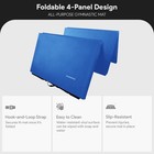 Balancefrom Fitness 120 X 48  All Purpose Folding Gymnastics Exercise Mat  Blue