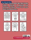 Large Print Floral Coloring Book For Adults  Featuring Simple Exotic Flowers For