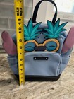 Disney Stitch Face Faux Leather Backpack Carry All Travel Bag