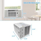 5000 6000 Btu Window Air Conditioner With Remote   Timer  Ac Unit For Window