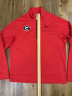 Nike Uga Georgia Bulldogs 1 4 Zip Pullover Red M