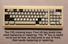 Vintage Apple M0110a Mac 128k   512k   Mac Plus Keyboard For Parts Or You Repair