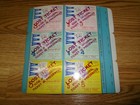 Vintage 1957-59 World Series Milwaukee County Stadium Unused Full Ticket Sheet
