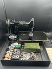 1948 Singer Featherweight 221-1 Sewing Machine With Lots Of Accessories   Case