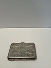 Slim Single Sided German Pocket Cigarette Case Built In Lighter Metal Wallet