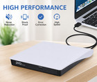Slim External Dvd Cd Drive Usb 3 0 Disc Burner Writer Player Reader Pc Laptop