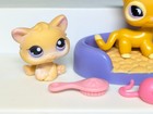 Littlest Pet Shop   Lot  2 Hasbro Authentic Cute Mama Cat  855    Kitten  114