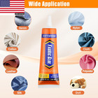 Fabric Glue Permanent 60ml Washable Clear Adhesive For Clothes  Rhinestones  Pat