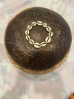Vintage Nigerian Tribal Gathering Basket Hand Woven 13    Round